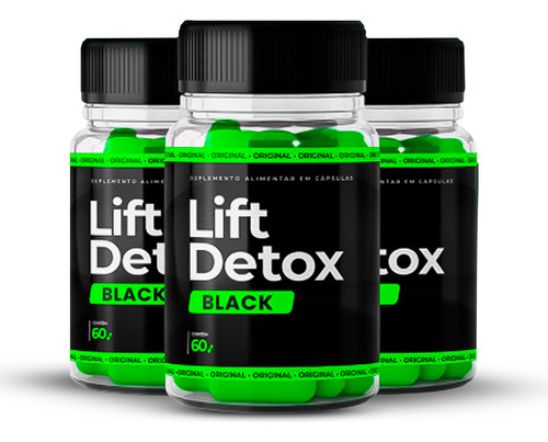 Lift Detox Black  Exclusivo - Kit 02 Unidades