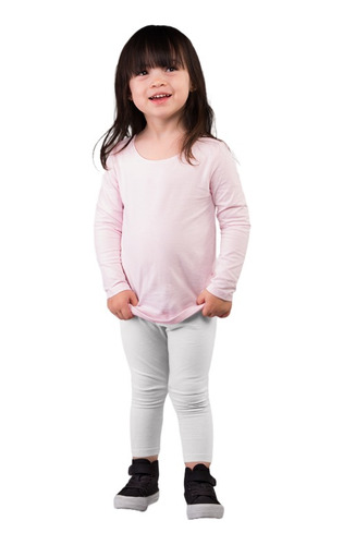 Calça Legging Branca Infantil Calça Poliamida Grossa