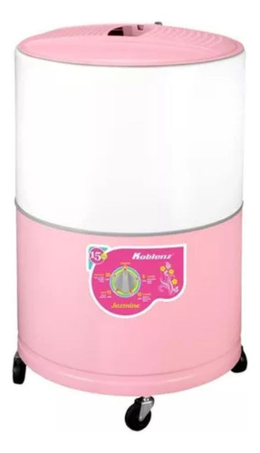 Lavadora Jazmine Redonda De Polea Koblenz® Color Rosa, 15 Kg