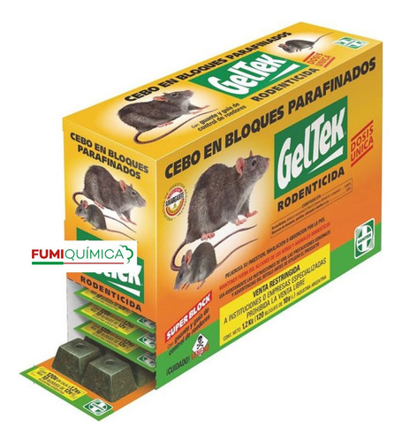 Geltek Ratas Y Ratones Cebo X 100 Gr Caja X 10 U