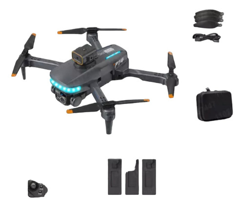 Dron Profesional P14 4k, 8k, 3 Baterias,  Control Remoto