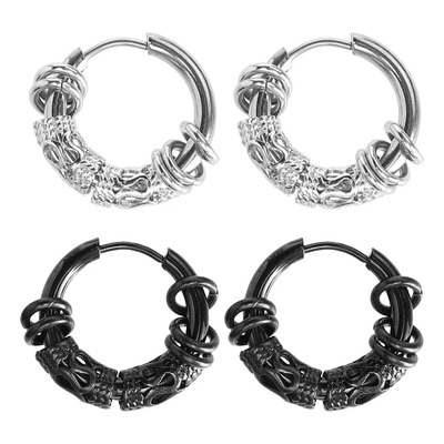 Pendientes Helix Con Forma De Dragón Rock Roll, 2 Pares | Envío gratis