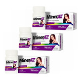 Combo Mineraz Mulher Vitaminas 90 Cápsulas