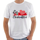 Camisa Eu Amo Costa Rica Bandeira País América