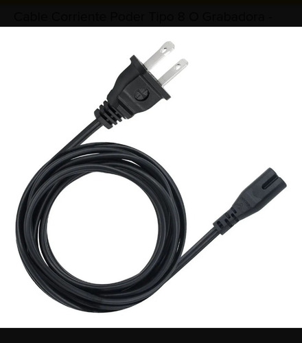 Cable De Poder Tipo C8 O Grabadora