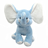 Elefante Pelúcia Azul 21 Cm Altura