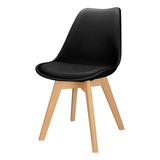 Cadeira Jantar Charles Eames Design Wood Bestchair Estofada