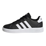 Zapatillas Grand Court Lifestyle - Infantil - Negro adidas