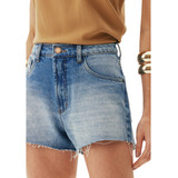 Short Jeans Lança Perfume Grandfather Av24 Azul Feminino