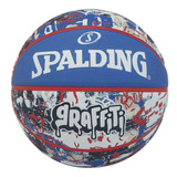 Balón Spalding Unisex Graffiti Talla 6, Azul/rojo, T7