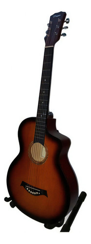 Guitarra Acústica Star 38  Sunbrust Parquer Gac120sb Color Naranja Oscuro