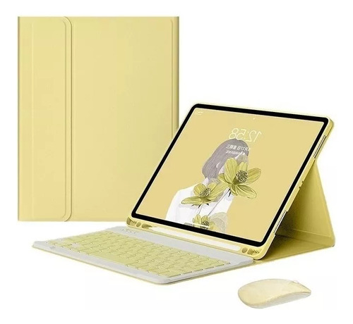 Capa Com Teclado E Mouse Para iPad Air 5 10.9 2022 A2588