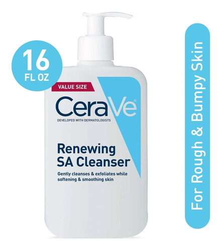 Cerave Renewing Sa Cleanser Limpia Y Exfolia 473ml Americano