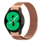 Pulseira Metal Aço Inoxidável Para Samsung Watch 4 40mm Cor Rosê Gold