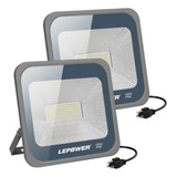 Lepower - Pack De 2 Luces Led De 100 W  10000 Lumenes  Luz 