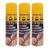 Grasa Roja De Litio En Aerosol Fdm Pack X12 Usos Múltiples 