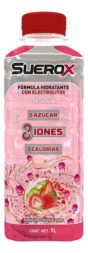 Suerox Bebida Hidratante 8iones Fresa Kiwi 1 Lt