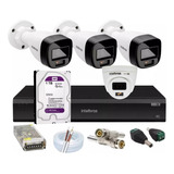 Kit Intelbras 4 Full Color 1220 G7 Dvr Imhdx 3008 C/1 Tera