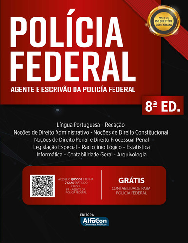 Livro Apostila Pf - Agente E Escrivão Da Polícia Federal