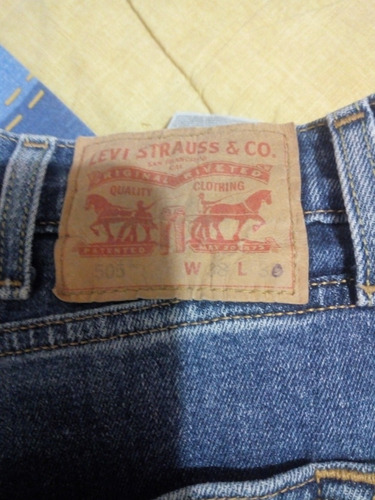 Pantalón Levis 505 Azul Acero 38 X 30 Con Spandex 