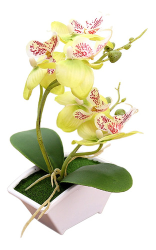 Orquídea Artificial Bonsai Flor De Imitación Interior Al