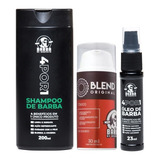 Barba De Respeito - Kit Blend + Shampoo 200ml + Oléo