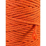 Cordón De Algodón Torcido (polycotton) 3mm Color Naranja.