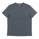 Camiseta Tommy Hilfiger Cuello Redondo 100% Orig Gris Oscuro