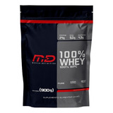 Whey Protein Md 100% Concentrado Refil 900g Sabor Baunilha