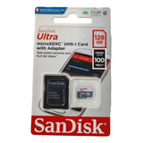 Tarjeta Memoria Micro Sdxc 128 Gb Adaptador Almacenamiento