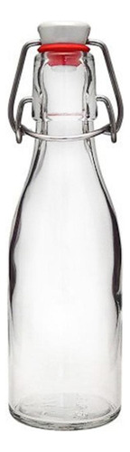 Botella De Vidrio + Tapón Mecanico 250ml