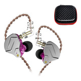 Audífonos In-ear Kz Zsn Pro Purple (sin Mic) + Estuche 