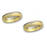 Par De Alianzas Especiales Oro 18k Cod: 1705 Joyeria Esponda