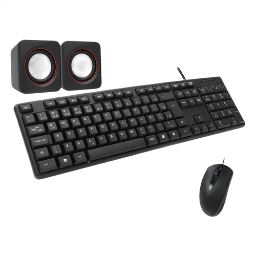 Teclado + Mouse + Caixa De Som Original Kit Completo