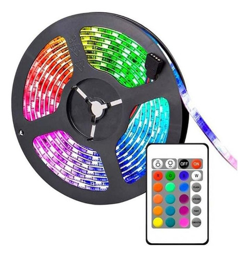 Tira Luces Led 28x35rgb, 3mts Kit Completo Control Y Fuente 