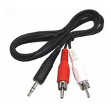 Cable Auxiliar Mini Plug A 2 Rca Audio 2mts