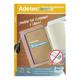 Forro Adhesivo 3 Hojas -  Libro Cuaderno 50x37 Cms Adetec