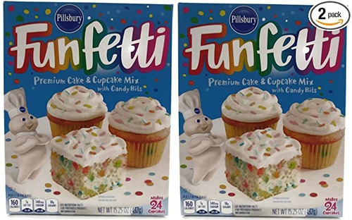 Pillsbury Funfetti Cake Mix - 15,25 Oz - 2 Pk