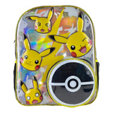 Mochila Pokemon Pikachu Con Luz Original Primaria