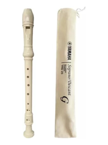Flauta Doce Yamaha Soprano Germânica Ou Barroca C/ Capa