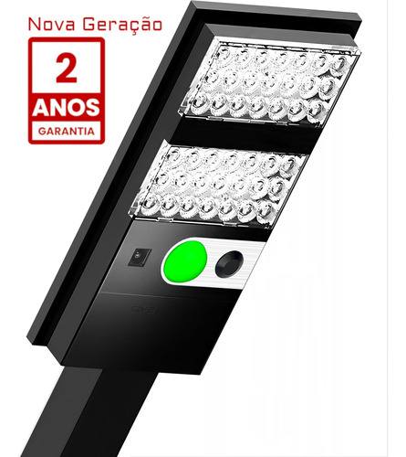 Holofote Solar Poste Refletor S400 Potente 12h Led Oversun