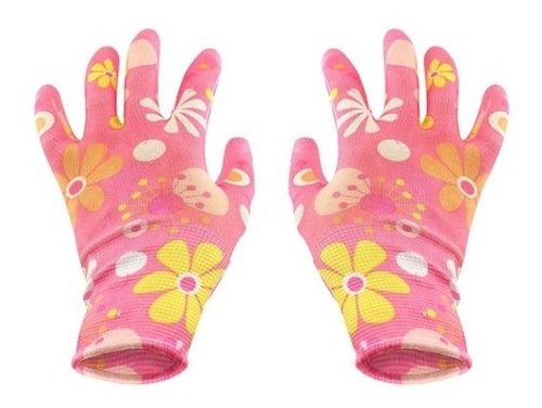 Guantes Flores Rosas Jardineria Santul