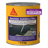 Sika Emulsión Asfáltica Impermeabilizante Cubierta 3.5kg Color Negro