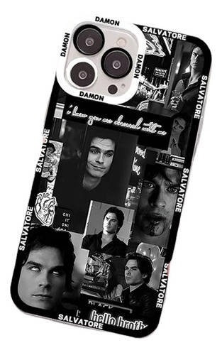 Funda De Teléfono Damon De The Vampire Diaries Para iPhone 1