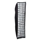 Soft Box Strip Grid Panal Visico 35x140cm Montura Bowens