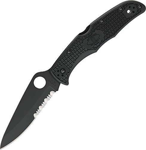 Spyderco 000968 Endura4 Light Black Frn Spyderedge