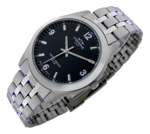 Reloj Montreal Hombre Ml1754 100% Acero Agujas Luminosas