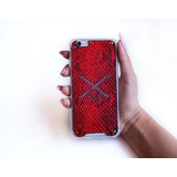 Funda De Cuero Texturizado Para iPhone & 5 Remaches.- F36