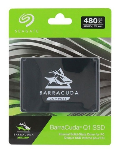 Disco Duro Ssd Seagate Barracuda 480gb 550mb/s For Pc Color Negro