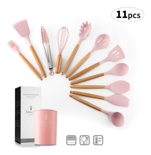 Conjunto De 11utensílios Cozinha Antiaderentes,gel De Sílica